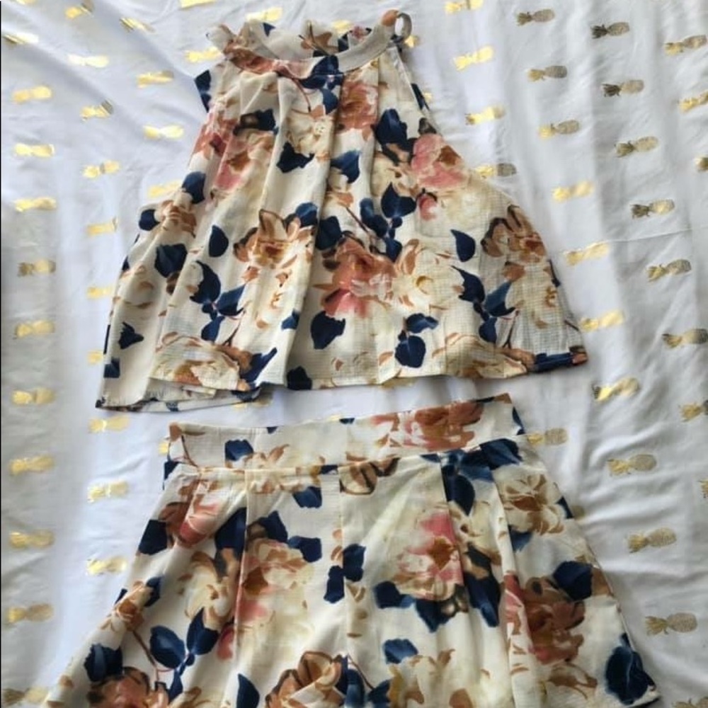 Two- piece romper outfit